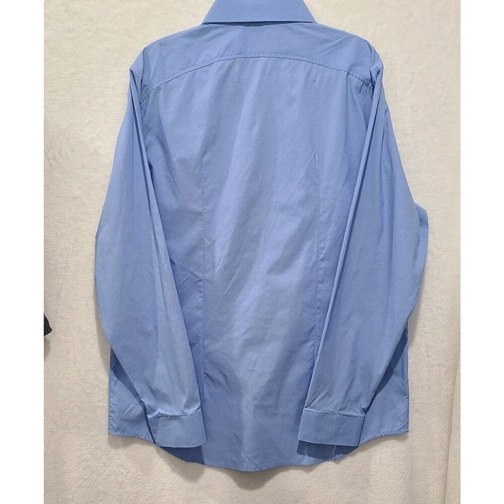 NWT Ministry of Supply Men’s Aero Dress Shirt XXL Slim Blue Button Front Perform - Picture 2 of 11